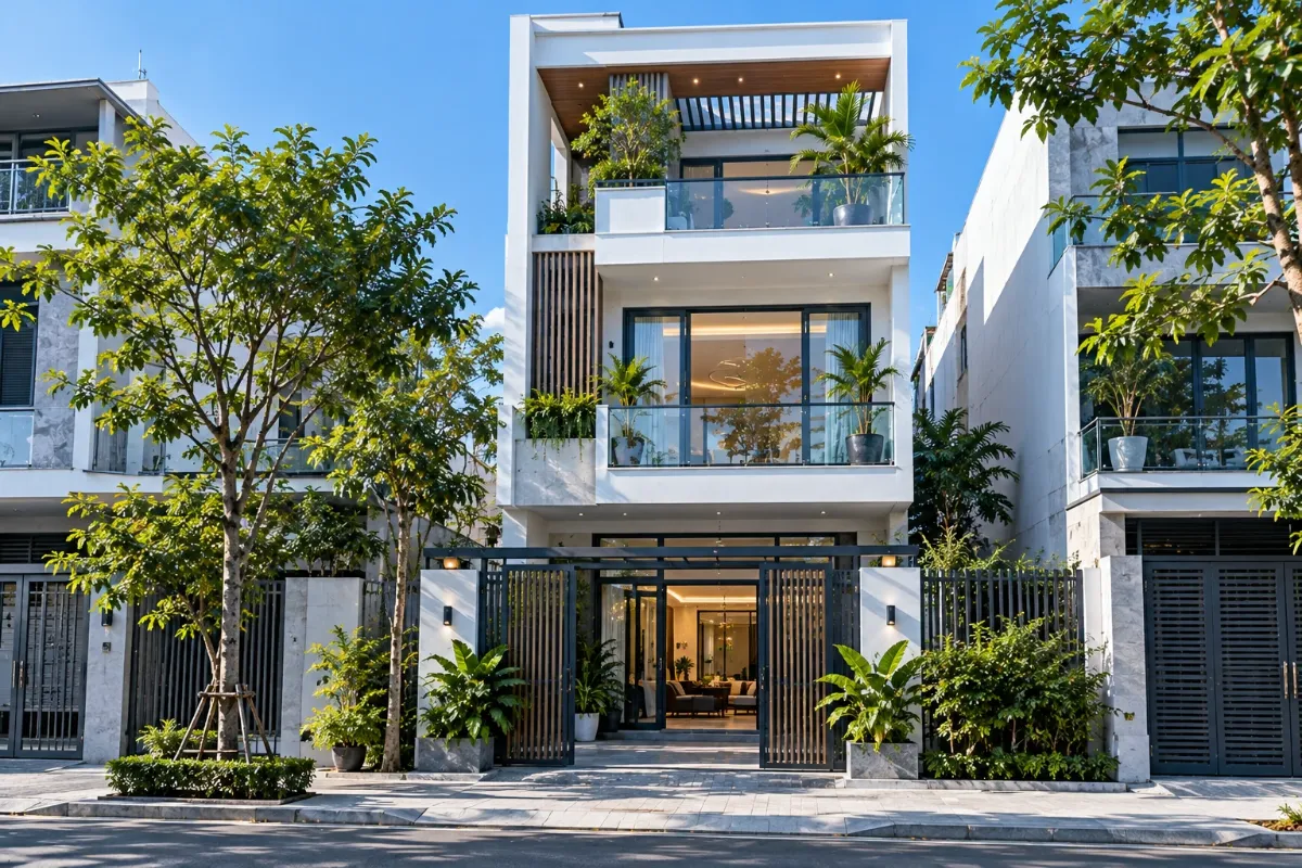 Nhà phố hiện đại 3 tầng – Hưng Thịnh Build